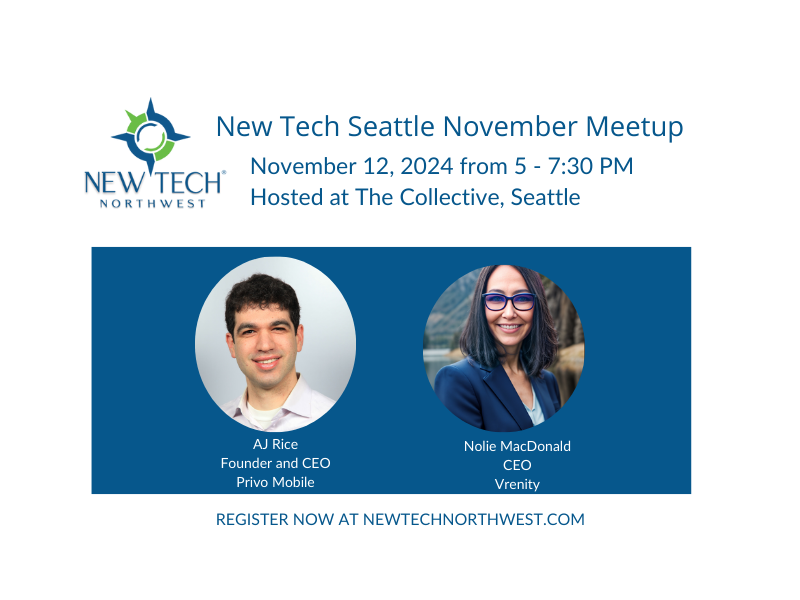 November 12th New Tech Seattle presenters